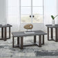 Dynnford - Gray / Brown - Occasional Table Set (Set of 3)