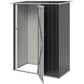 5 x 3ft Outdoor Storage Shed Metal Garden Shed Cabanon with Sloped Roof, Lockable Door for Tool, Grey