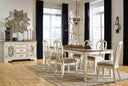 7 Pc. Table, 6 Ribbon Backed Chairs
