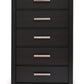 Shoralli - Five Drawer Chest - Black