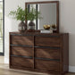 Dilenno - Dark Brown - Dresser And Mirror - Forward Furniture
