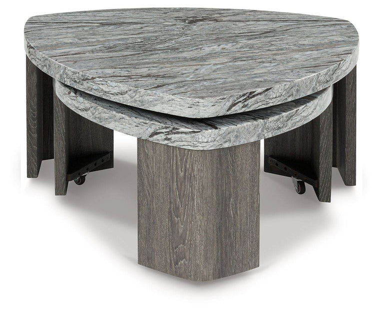 Surmour - Gray / Brown - Stacked Cocktail Table - Forward Furniture
