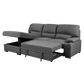 Porter Sleeper Sectional — grey