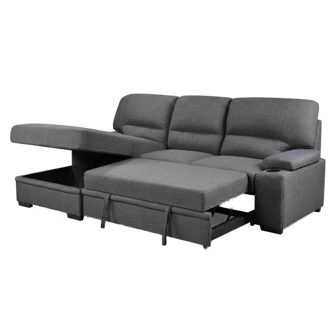 Porter Sleeper Sectional with Cup Holders