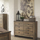 Trinell - Brown Dark - Six Drawer Dresser - 61.34" X 15.98" X 42.99"