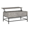 Lift-Top Coffee Table with Hidden Storage - Grey