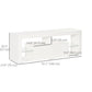 55" TV Stand with LED Lights and Storage - White