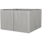 Gazebo Curtains, 10' x 10' Universal Replacement Privacy Curtain, 4-Panels Sidewall with Hooks/C-Rings, Light Grey
