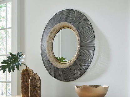 Dallmen - Black / Gold Finish - Accent Mirror - Forward Furniture