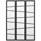 5.6ft Folding Room Divider, 3 Panel Wall Partition with Wood Frame for Bedroom, Home Office, White