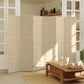 Woven Bamboo Room Divider, 6 Panel Folding Indoor Privacy Screens for Home Office, Natural Wood