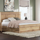 Makidern - Panel Storage Bed With Under Bed Storage Unit