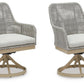 Seton Creek - Swivel Chair With Cushion (Set of 2) - Gray