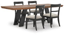 5 Pc. Table, 4 Upholstered Dining Chairs
