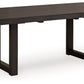 Neymorton - Dark Grayish Brown - Rectangular Dining Room Butterfly Extension Table