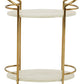 Tarica - Cream / Gold Finish - Bar Cart