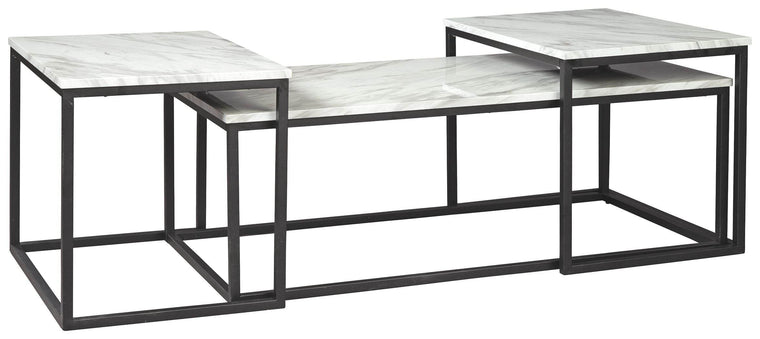 Donnesta - Gray / Black - Occasional Table Set (Set of 3) - Forward Furniture