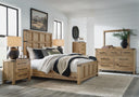 6 Pc. Bed, Dresser, Mirror, Chest