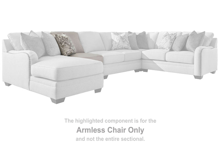 Dellara - 3-Piece Sectional With Raf Corner Chaise - Chalk