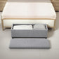 44 Inches Ottoman with Storage, Lid, Legs, Corduroy End of Bed Bench for Living Room, Bedroom, Entryway, Light Grey