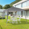 8' x 8' Pop Up Canopy, Outdoor Folding Tent, Portable Party Tent with Carrying Bag for Camping, Party, Picnic, Grey