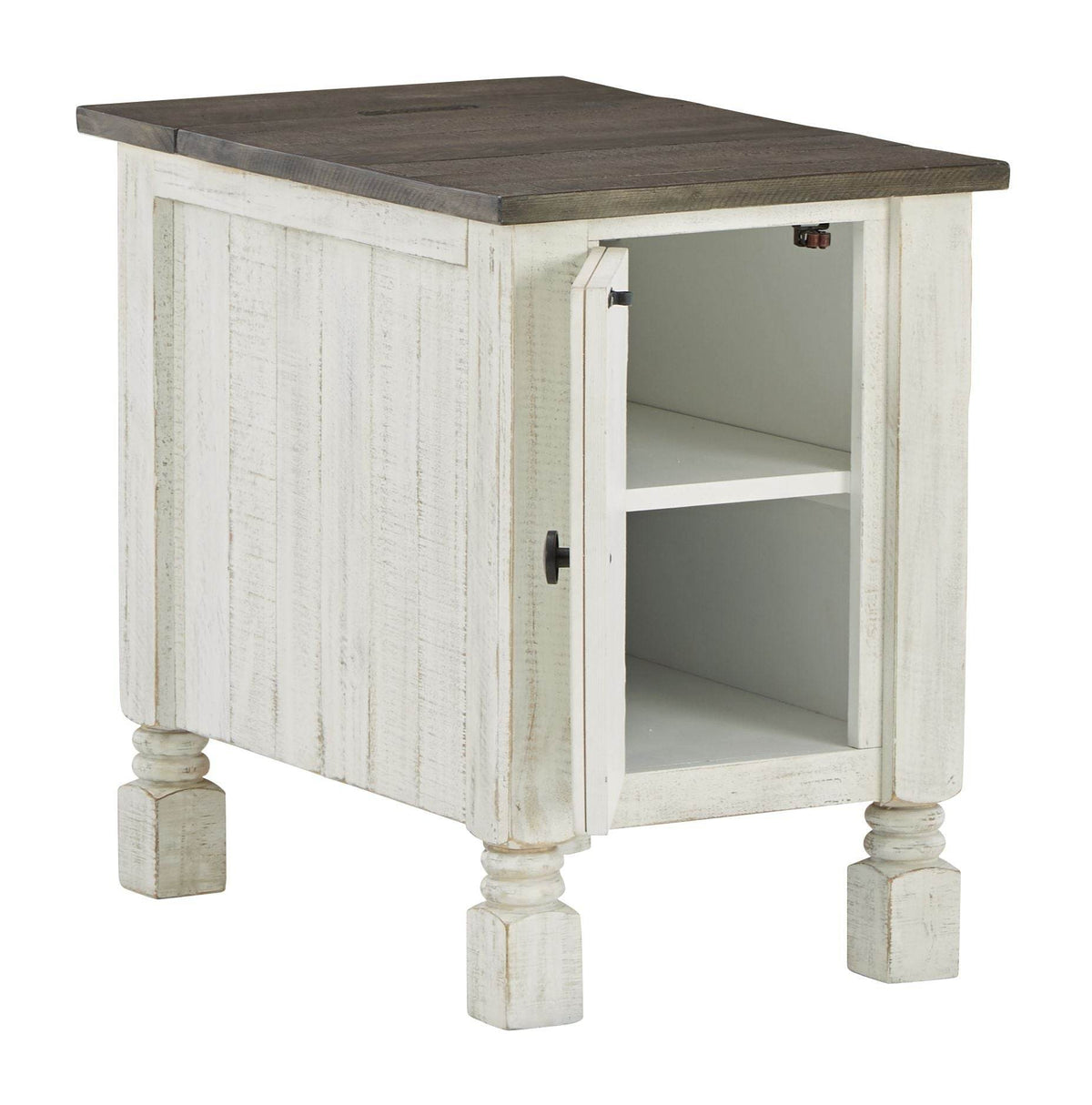 Havalance - White / Gray - Chair Side End Table - Forward Furniture