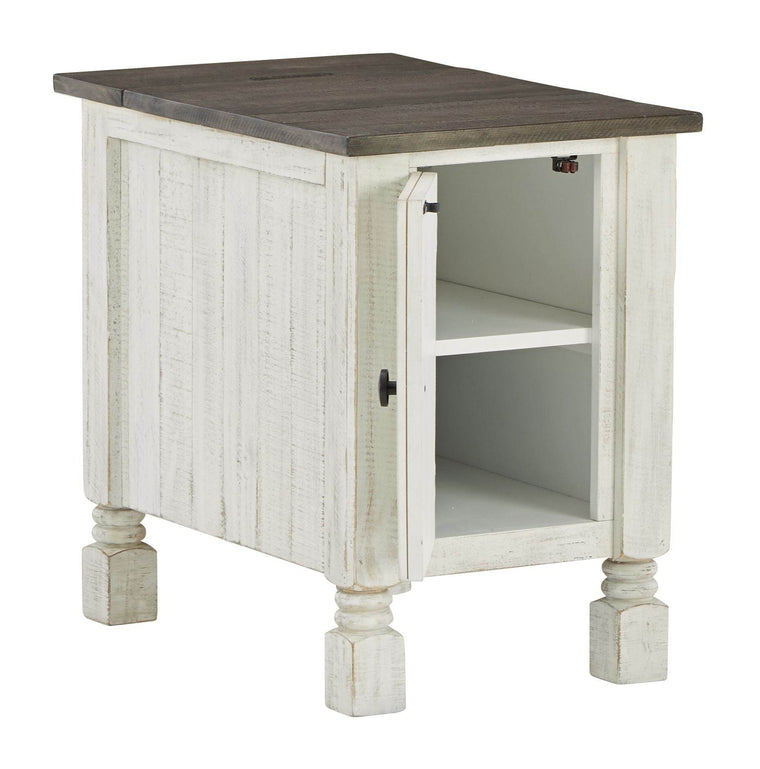 Havalance - White / Gray - Chair Side End Table - Forward Furniture