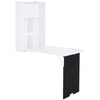 Wall-Mounted Fold-Out Desk - White and Black