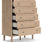 Cielden - Two-tone - Five Drawer Wide Chest