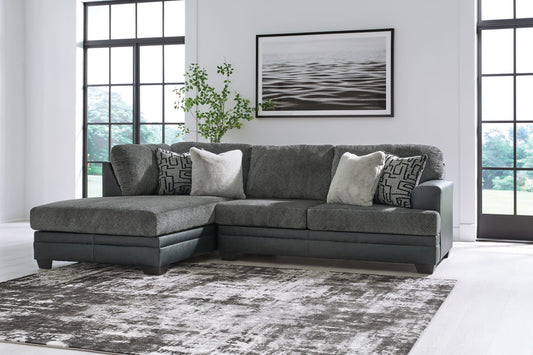 Brixley Pier - 2-Piece Sectional With Laf Corner Chaise - Graphite