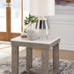 Loyaska - Brown/ivory - Square End Table