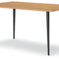 Gretlynn - Black / Natural - Rectangular Dining Room Table