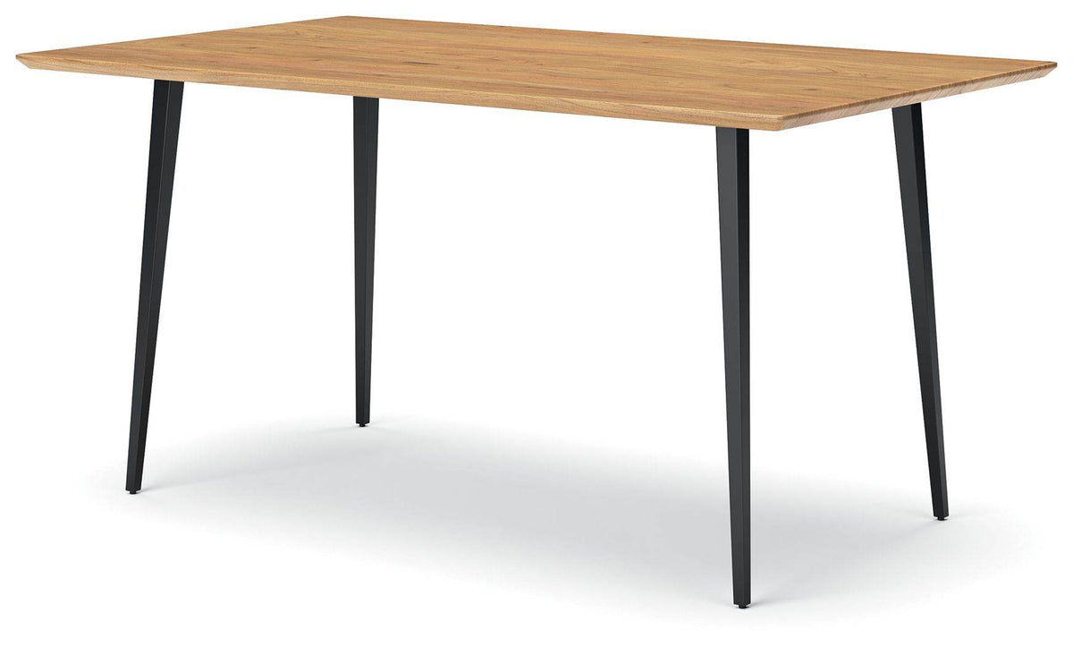Gretlynn - Black / Natural - Rectangular Dining Room Table - Forward Furniture