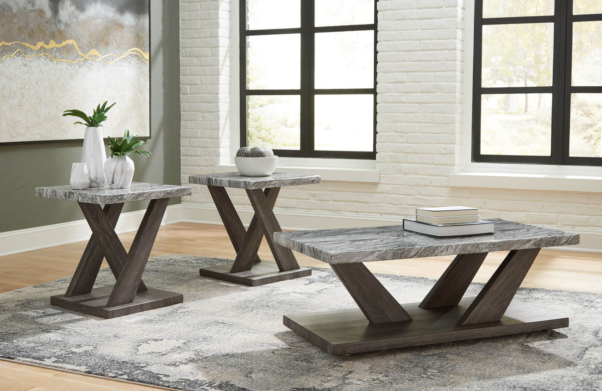 Bensonale - Brown / Gray - Occasional Table Set (Set of 3) - Forward Furniture