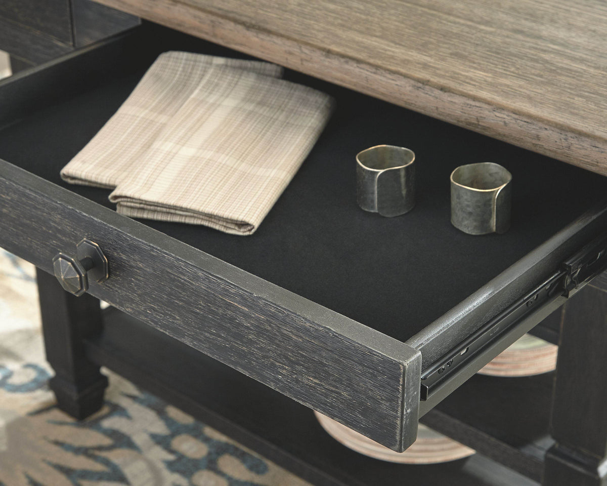 Tyler Creek - Black / Gray - Rectangular Dining Room Counter Table - Forward Furniture