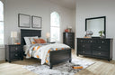 8 Pc. Bed, Dresser, Mirror, Chest, 2 Nightstands