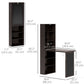 Fold-Out Wall Mount Desk with Blackboard - Brown