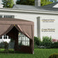 10'x10' Outdoor Pop Up Party Tent Wedding Gazebo Canopy with Carrying Bag (Coffee)