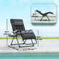 Padded Zero Gravity Chair, Folding Recliner Chair, Patio Lounger with Cup Holder, Adjustable Backrest, Removable Cushion for Outdoor, Deck, Poolside, Red