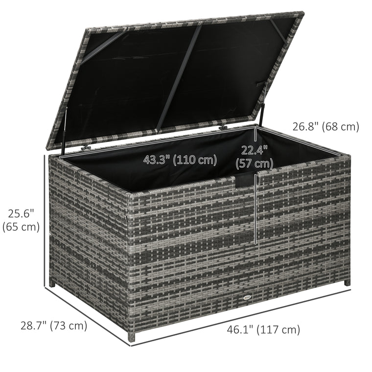 113 Gallon Rattan Storage Box