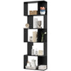 5-Tier S-Shaped Geometric Bookshelf