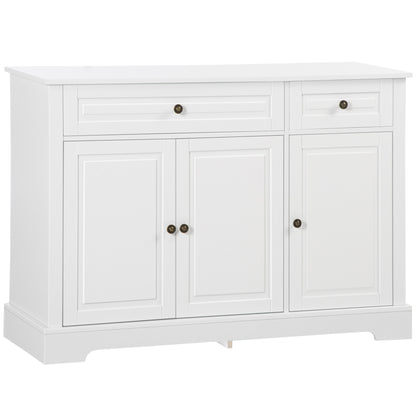 Sideboard Buffet Cabinet with 2 Drawers - White