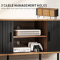 TV Stand Cabinet for TVs up to 55 Inches, TV Unit with Storage Shelves and Cabinets for Living Room, Black