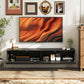 Wall Mounted TV Stand, Floating TV Cabinet with Storage, for TVs up to 70", High Gloss Effect, Black