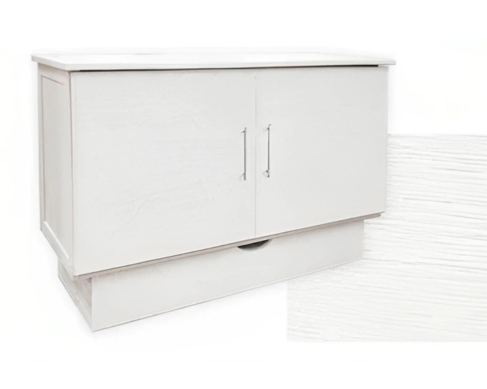 Madrid Murphy Cabinet Bed in Brushed White 