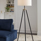 Cashner - Black / Gold Finish - Metal Floor Lamp