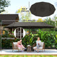 15' Outdoor Patio Umbrella with Twin Canopy Sunshade Steel Table Umbrella with Lift Crank, Cross base, Sandbag, Dark Grey