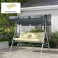 4-Piece Back and Seat Cushion Pillows Replacement and Pillows, Patio Chair Cushions Set with Ties, Cream White