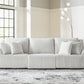Top Tier - 3-Piece Sectional Sofa With RAF And LAF Recliner - Alloy