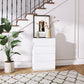 4 Drawer Chest Storage Cupboard Freestanding Drawer Unit, White
